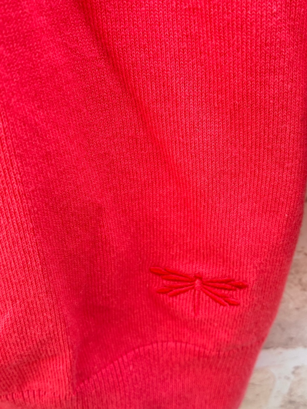 New Talbots Size L Charming cotton Cardigan sweater coral red - Picture 7 of 8